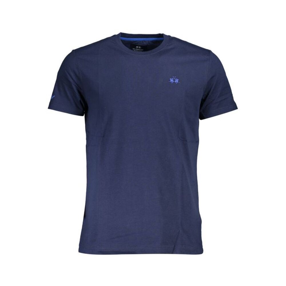 La Martina Blue Cotton Men Men's T-Shirt